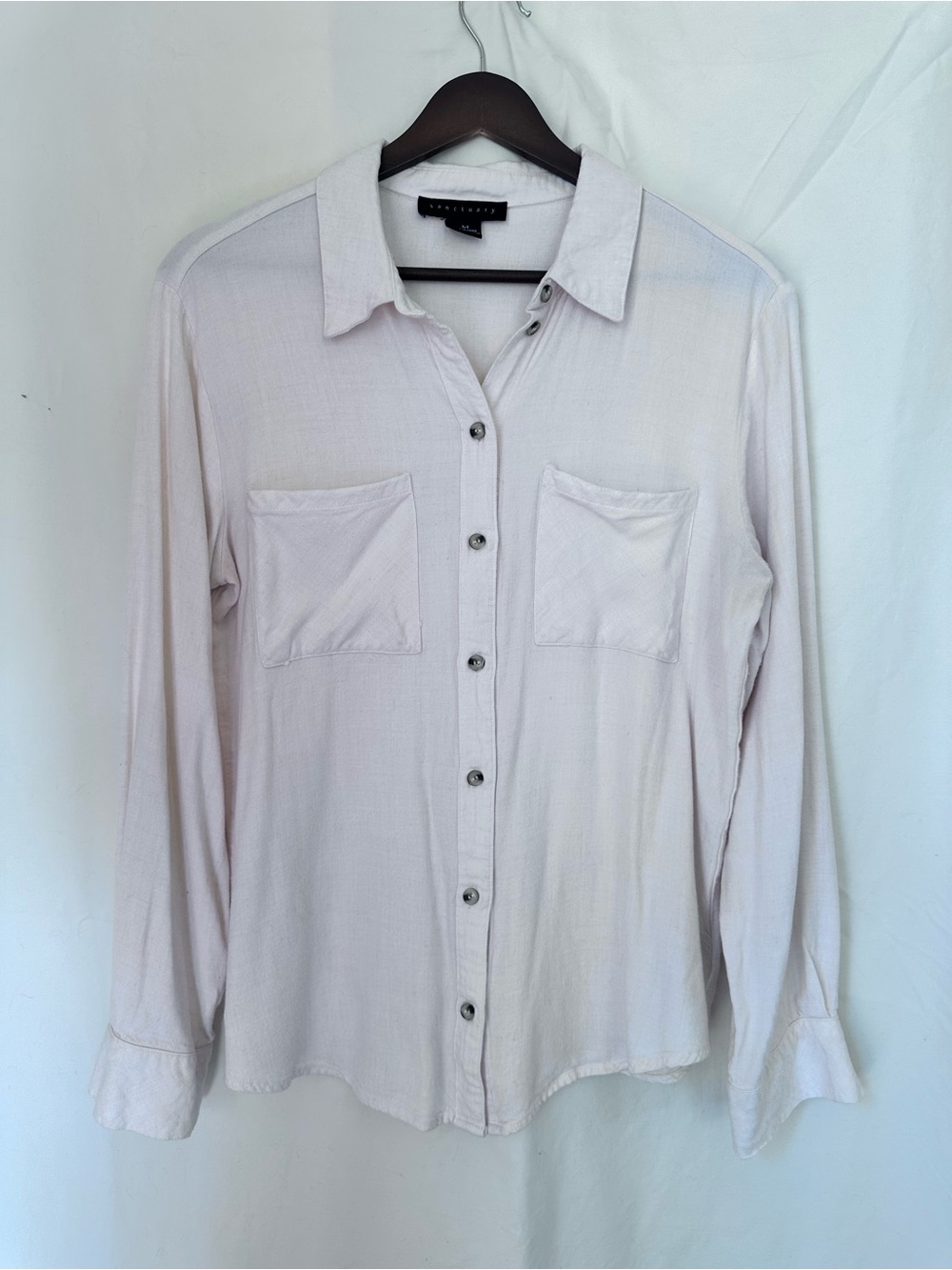 Sanctuary Pale Blush Button-Down Shirt